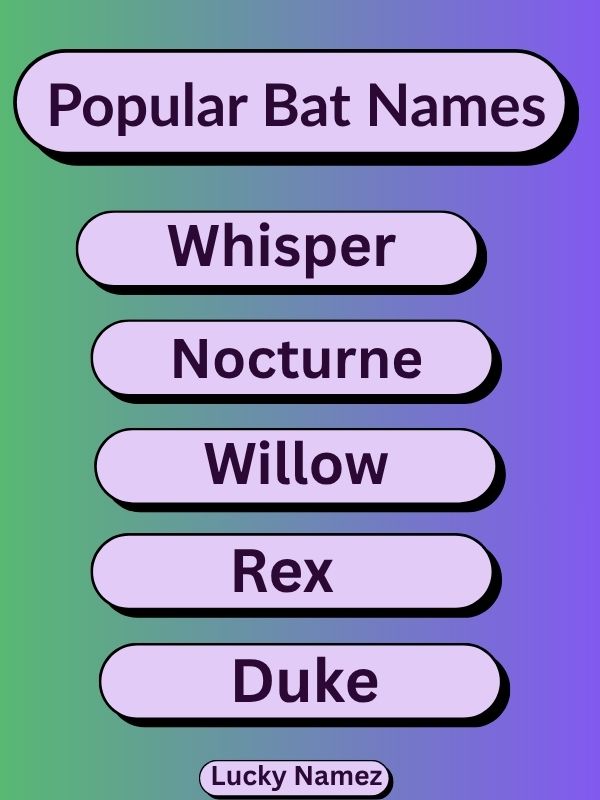 Popular Bat Names