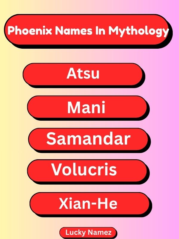 Phoenix Names In Mythology