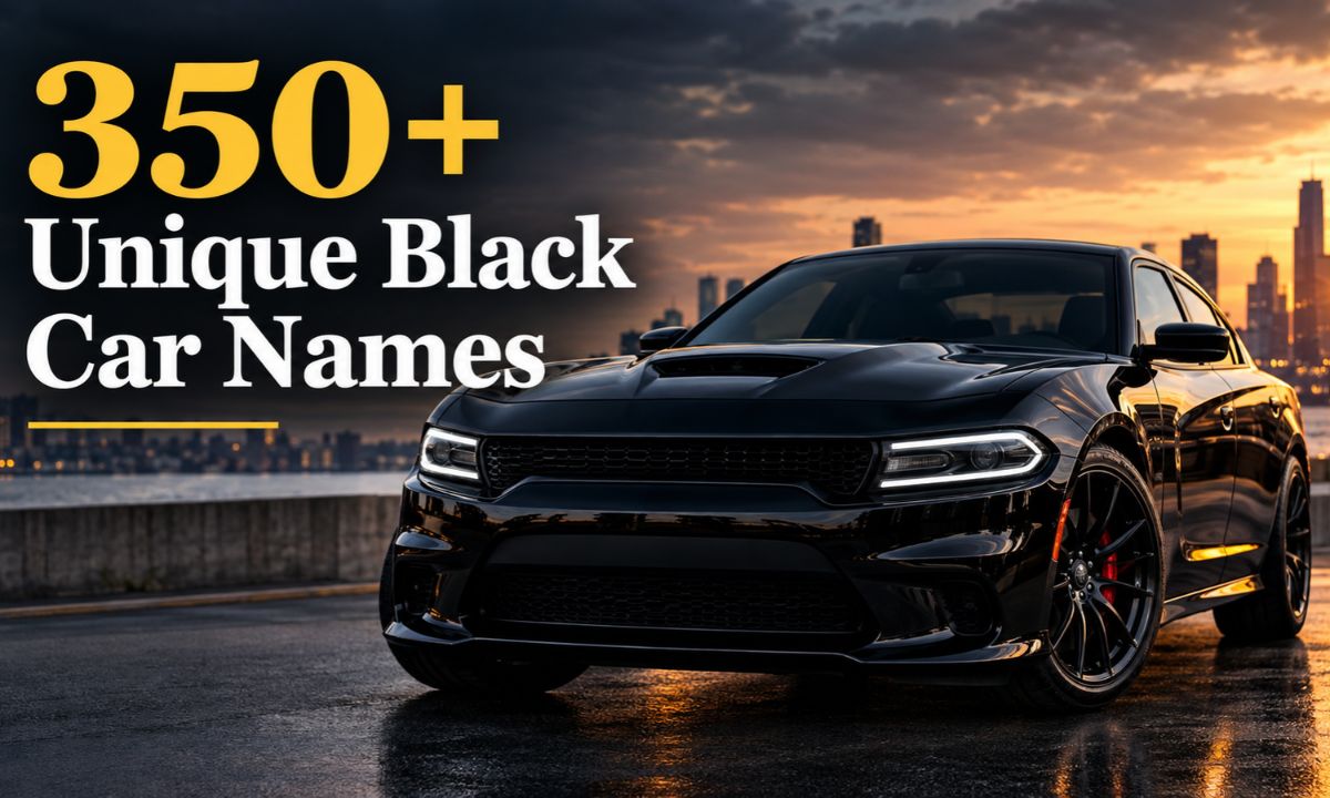 350+ Unique Black Car Names