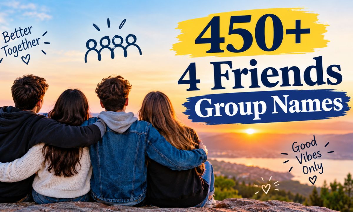 450+ 4 Friends Group Names