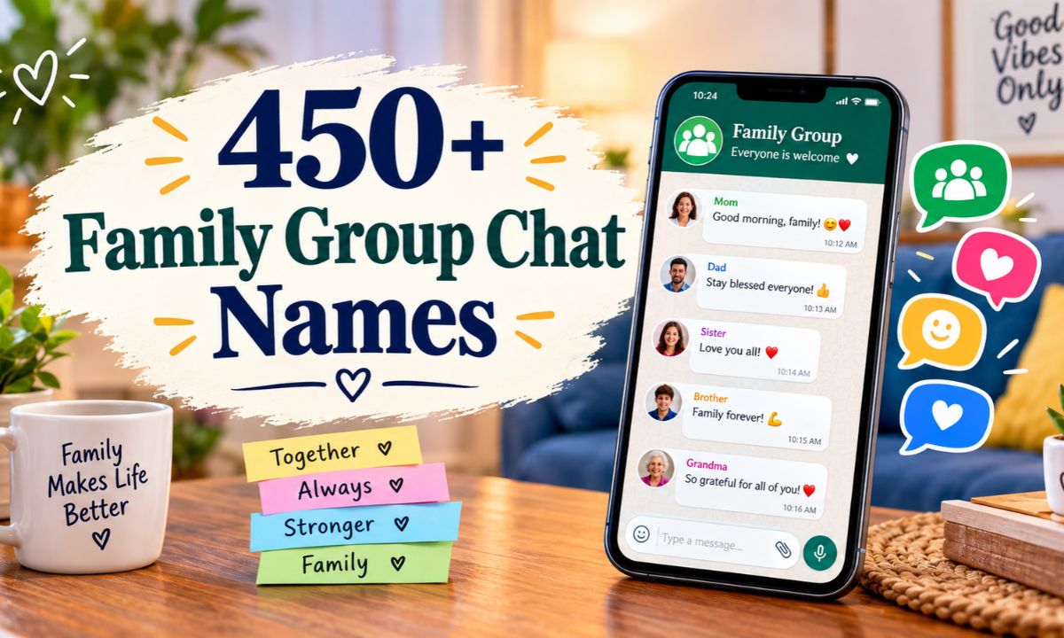 450+ Family Group Chat Names