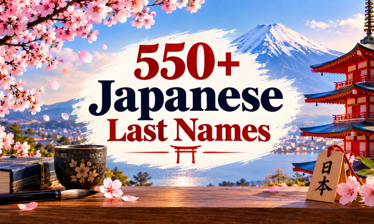 550+ Japanese Last Names
