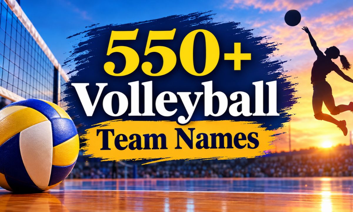 550+ Volleyball Team Names