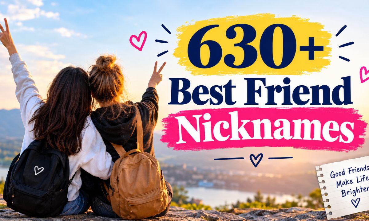 630+ Best Friend Nicknames