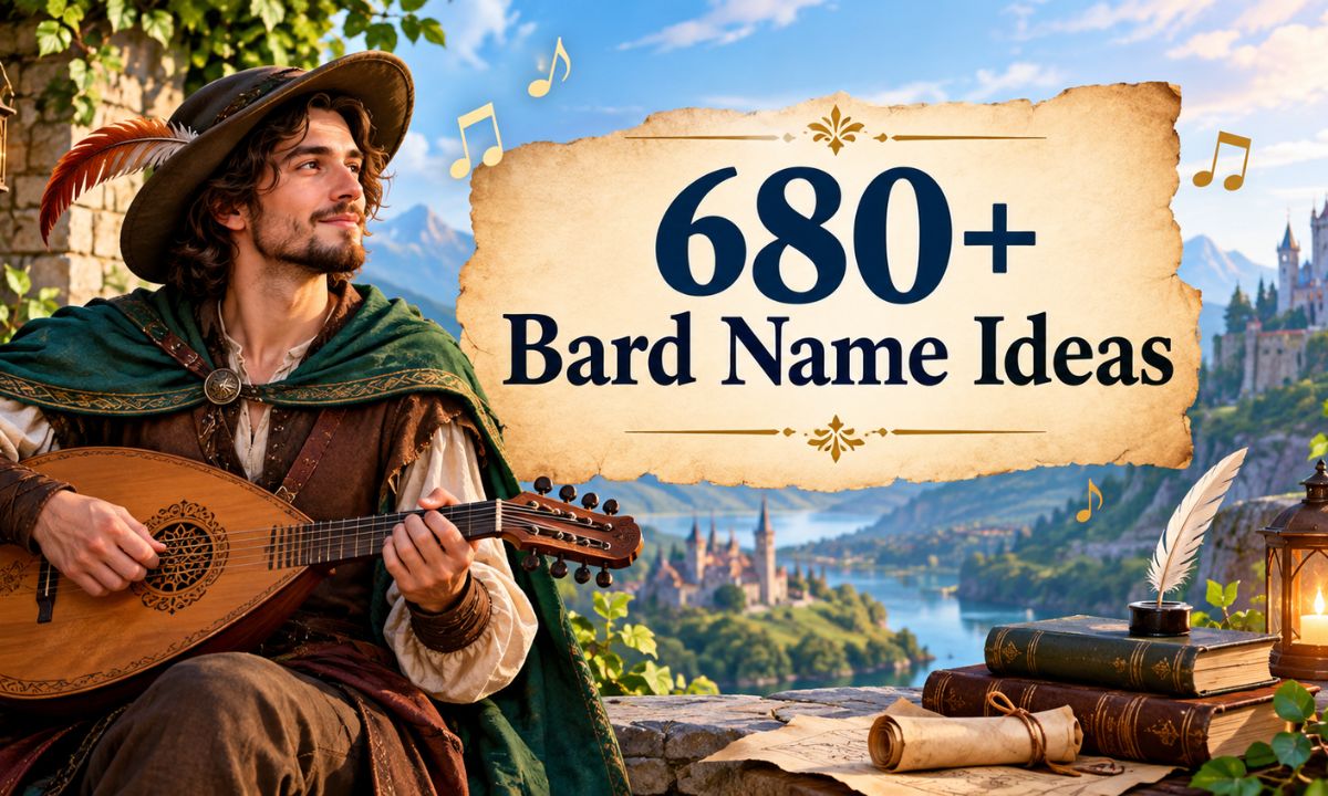 680+ Bard Name Ideas