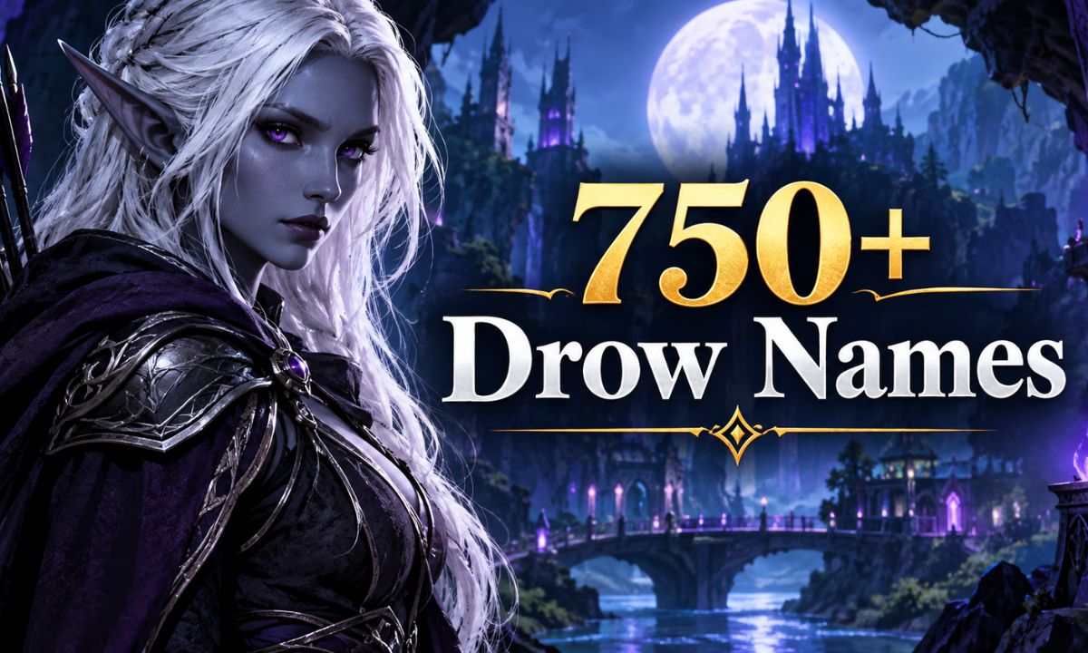 750+ Drow Names