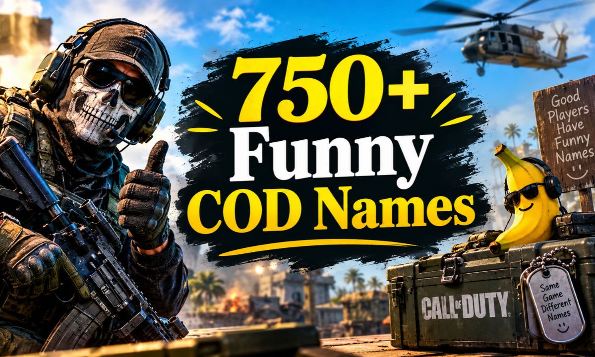 750+ Funny COD Names