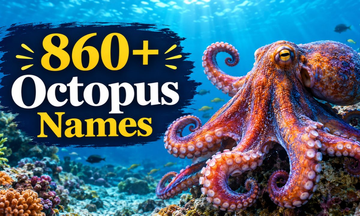 860+ Octopus Names