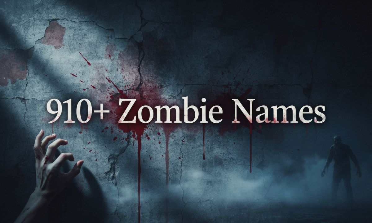910+ Zombie Names